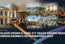 O Colégio Pedro II abre 477 vagas para a 1ª série do Ensino Médio em 2027. Inscrições até 19082026, prova em 1810. Veja cronograma e requisitos.
