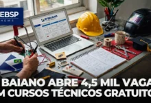 O IF Baiano abriu inscrições para o processo seletivo dos cursos técnicos gratuitos nas modalidades Integrado, Subsequente Presencial e EaD.