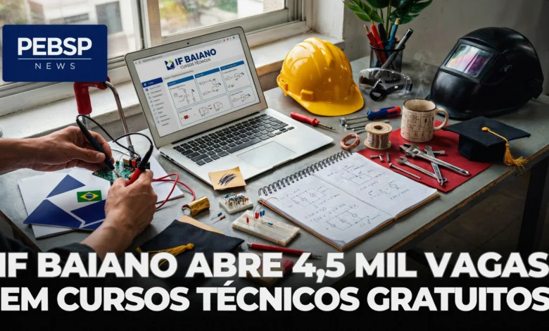 O IF Baiano abriu inscrições para o processo seletivo dos cursos técnicos gratuitos nas modalidades Integrado, Subsequente Presencial e EaD.