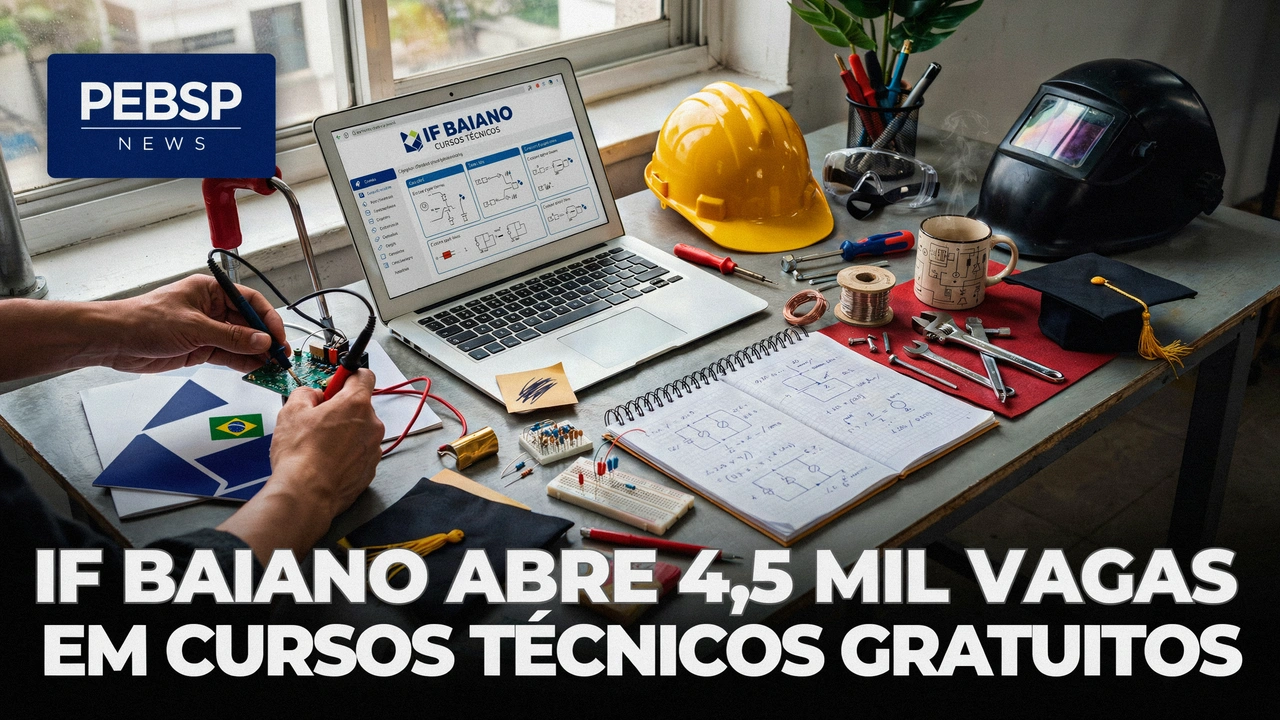 O IF Baiano abriu inscrições para o processo seletivo dos cursos técnicos gratuitos nas modalidades Integrado, Subsequente Presencial e EaD.