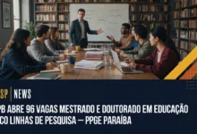 O Programa de Pós-Graduação da UFPB oferece 96 vagas para o Mestrado e Doutorado em Educação com inscrições até 0308. Confira o edital aqui!