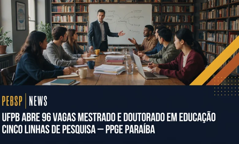 O Programa de Pós-Graduação da UFPB oferece 96 vagas para o Mestrado e Doutorado em Educação com inscrições até 0308. Confira o edital aqui!