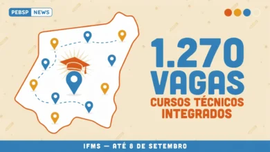 Oportunidade de curso técnico gratuito integrado ao Ensino Médio do IFMS são 1.270 vagas distribuídas em 11 cursos diferentes. Increva-se!