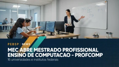 PROFCOMP abre inscrições de mestrado para professores de Computação até 18082026. Prova em 1309, coordenação da SBC. Veja o cronograma completo.
