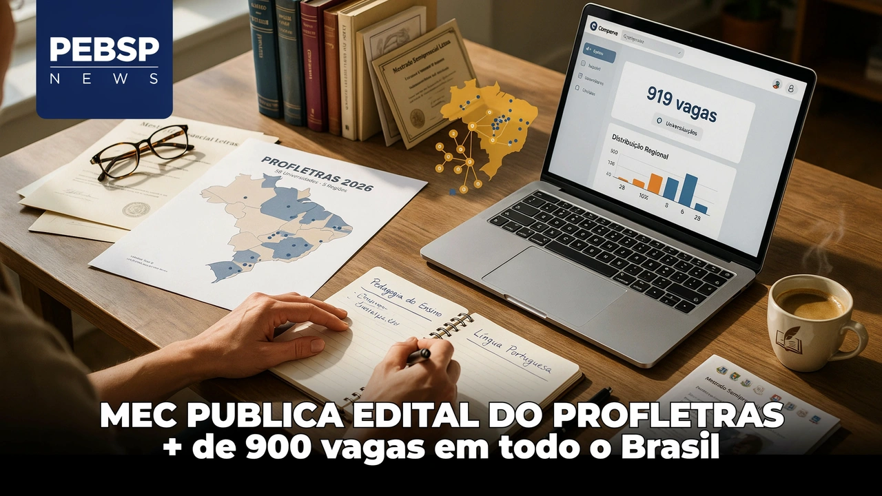 PROFLETRAS 2027 oferece 917 vagas em 48 universidades brasileiras. Confira a distribuição por região, instituição e como se inscrever no processo seletivo.