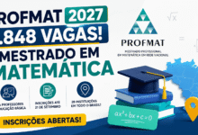 PROFMAT 2027 abre inscrições para mestrado profissional em Matemática do MEC com 1.848 vagas em 28 polos nacionais. Prova em 10 de outubro!