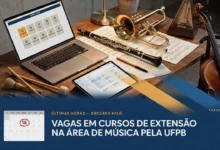 Participe da seleção do Programa de Extensão em Música da UFPB. São vagas para Canto, Percussão, Teoria Musical e mais. Inscrições até 1808.