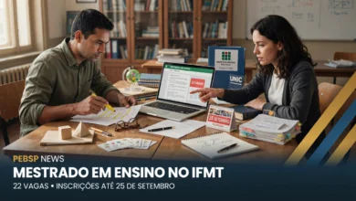 Participe do processo seletivo de pós-graduação do IFMT. São vagas gratuitas para ingresso no Mestrado em Ensino. Confira o cronograma aqui.