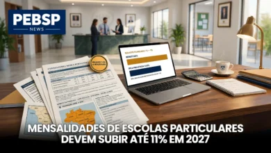 Pesquisa com 1,5 mil escolas aponta reajuste de mensalidades entre 7% e 11% em 2027. Entenda os motivos do aumento.