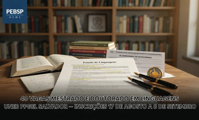 Pós-Graduação da UNEB abre inscrições para Mestrado e Doutorado em Estudo de Linguagens com reserva de vagas para professores. Veja o edital!
