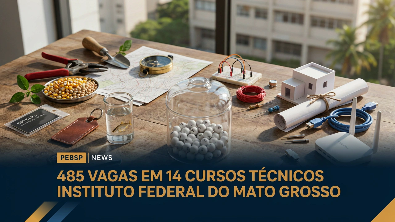 Processo seletivo IFMT abre inscrições para 14 cursos técnicos presenciais e EaD subsequentes com seleção sem taxa via sorteio eletrônico.