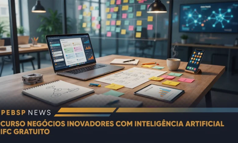 Procurando curso de Inteligência Artificial gratuito O IFC oferece curso de extensão em negócios apoiados por IA com inscrições até 1908.