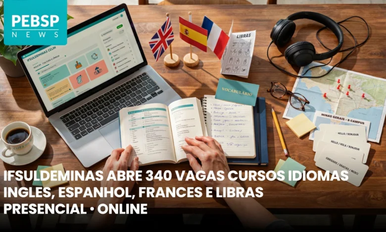 Procurando um curso de idiomas gratuito IFSULDEMINAS seleciona alunos por sorteio eletrônico para oito polos. Confira o edital e inscreva-se.