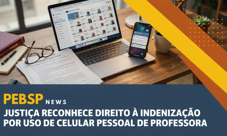 Professora ganha indenização por usar celular pessoal no trabalho. Veja como a Justiça reconheceu esse direito e o que muda para docentes.