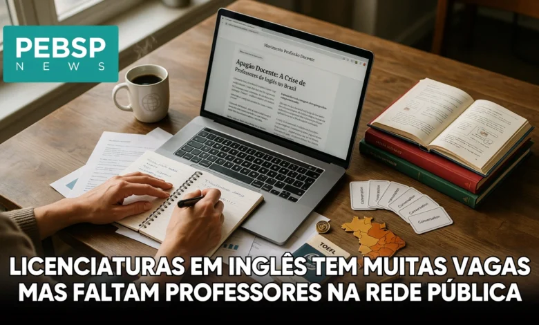 Professores de Inglês enfrentam alta demanda em todas as regiões do Brasil. Levantamento do Movimento Profissão Docente mostra que carência de docentes abre oportunidades reais de carreira.