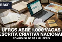 Programa Territórios da Escrita amplia prazo de inscrição. Curso gratuito oferece 1.000 vagas e bolsas de R$ 2.000 mensais.