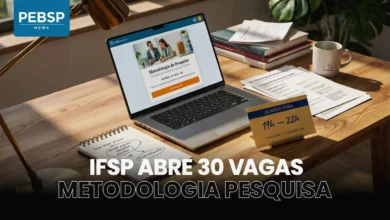 Saiba como concorrer às 30 vagas do curso de extensão de metodologia de pesquisa científica oferecido pelo IFSP. Inscrição gratuita até 2308.