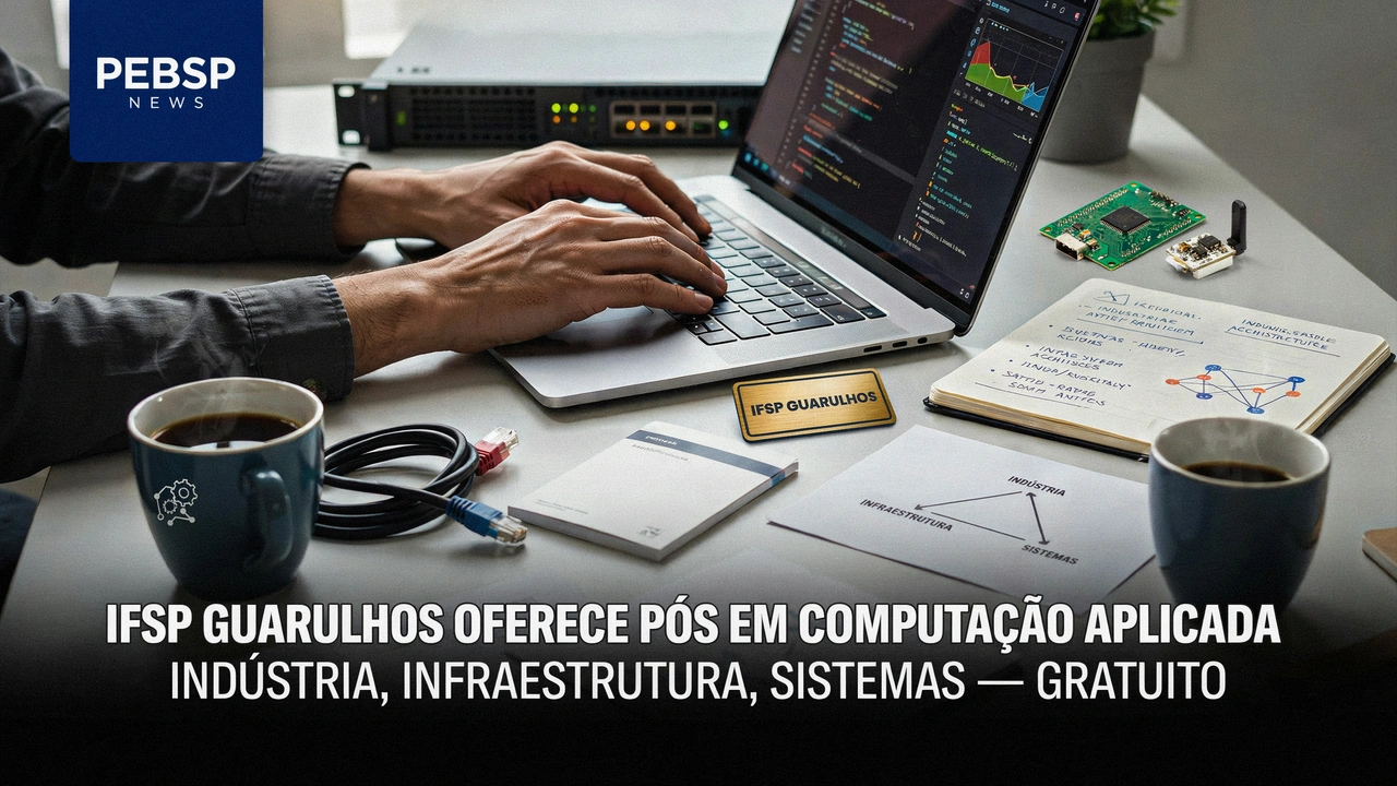 Sem mensalidade e com 20% de aulas presenciais, a pós-graduação do IFSP forma especialistas em Computação. Inscrições encerram em 0708.