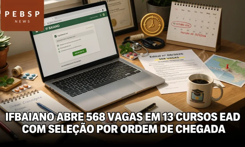 Sem prova seleção do IF Baiano para cursos técnicos gratuitos EaD classifica por ordem de inscrição. Veja o edital e saiba como se inscrever.