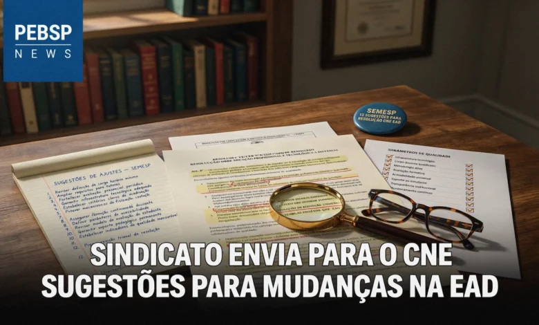 Sindicato detalha 12 sugestões para melhorar diretrizes nacionais de educação a distância. Confira detalhes do documento enviado ao CNE