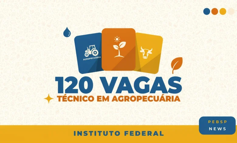 Técnico em Agropecuária IFNMG oferece 120 vagas em Carlos Chagas e Nanuque. Curso EaD híbrido-semipresencial. Inscrições até 23 de agosto de 2026.