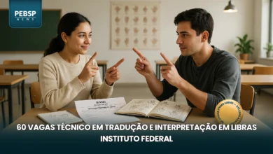 Técnico em Tradução e Interpretação em Libras IFNMG oferece 60 vagas EaD em Governador Valadares. Inscrições abertas até 23 de agosto de 2026.