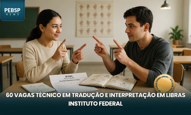 Técnico em Tradução e Interpretação em Libras IFNMG oferece 60 vagas EaD em Governador Valadares. Inscrições abertas até 23 de agosto de 2026.
