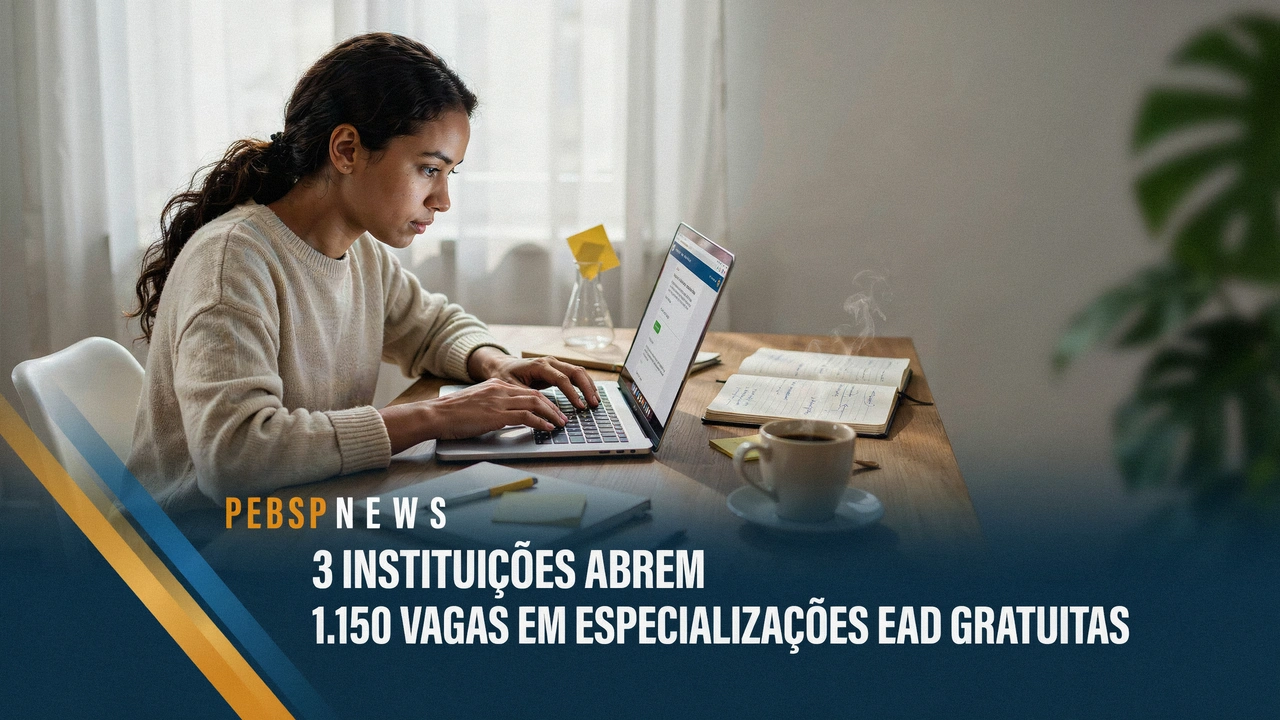 Três especializações EAD gratuitas somam 1.150 vagas UDESC, IFSertãoPE e IFSULDEMINAS têm inscrições abertas até agosto de 2026. Confira prazos.