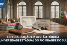 UERGS abre 40 vagas para especialização em Gestão Pública 3ª edição em Frederico Westphalen. Inscrições até 21 de agosto de 2026, taxa R$ 100.