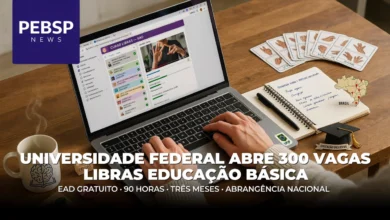 UFJF abre 300 vagas em curso EaD gratuito de Libras na educação de surdos, com 90 horas de carga horária. Inscrições vão até 9 de agosto. Confira.