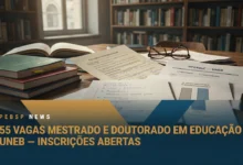 UNEB divulga cronograma do processo seletivo da pós-graduação vagas para o Mestrado e Doutorado em Educação com incrições até 2808.