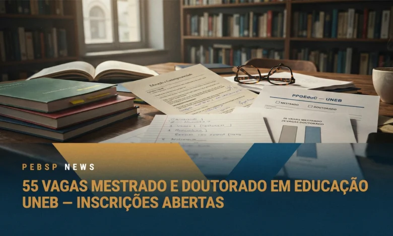 UNEB divulga cronograma do processo seletivo da pós-graduação vagas para o Mestrado e Doutorado em Educação com incrições até 2808.