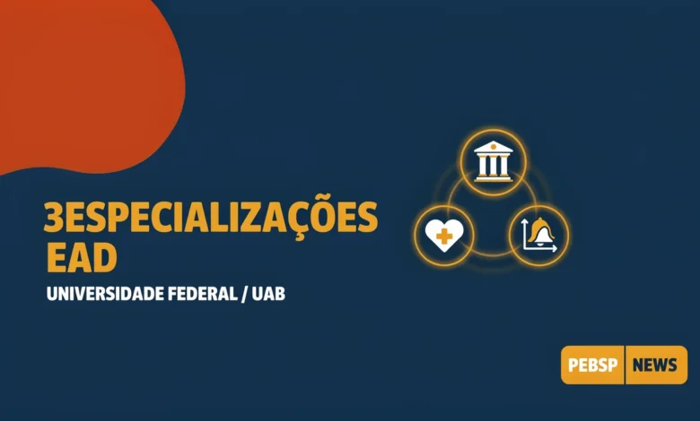 UNIFAL-MG abre 468 vagas em 3 pós-graduações EaD — Gestão Pública, Saúde Escolar e Matemática. Inscrições até 24082026. Confira editais e polos.