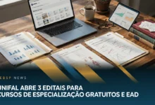 UNIFAL-MG abre 468 vagas em três pós-graduações EaD — Gestão Pública, Saúde Escolar e Modelagem Matemática. Inscrições até 24082026, às 12h.