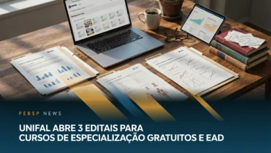 UNIFAL-MG abre 468 vagas em três pós-graduações EaD — Gestão Pública, Saúde Escolar e Modelagem Matemática. Inscrições até 24082026, às 12h.