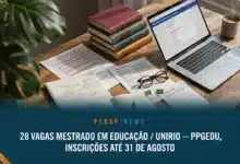 UNIRIO abre 28 vagas para mestrado em Educação, com ingresso em 2027. Inscrições até 31 de agosto. Veja linhas de pesquisa, vagas e cronograma completo.