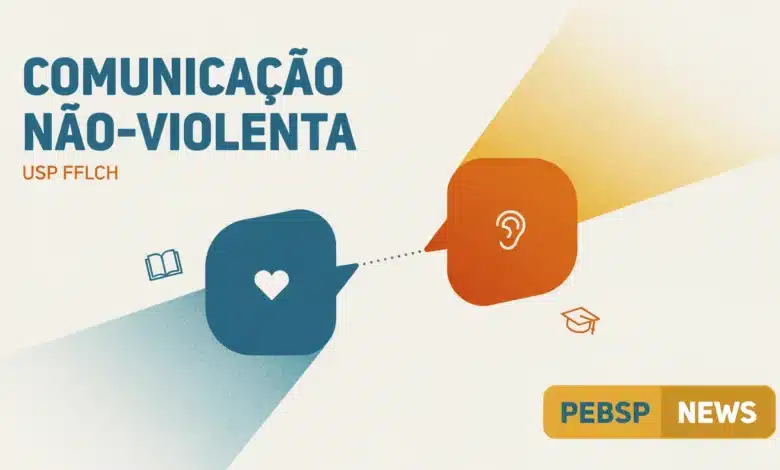 USP abre 50 vagas gratuitas em curso sobre Comunicação Não-Violenta. Inscrições até 3 de setembro com seleção por sorteio.