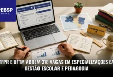 UTFPR e UFTM somam 318 vagas em especializações gratuitas a distância pelo sistema UAB. Inscrições até 10 de agosto de 2026