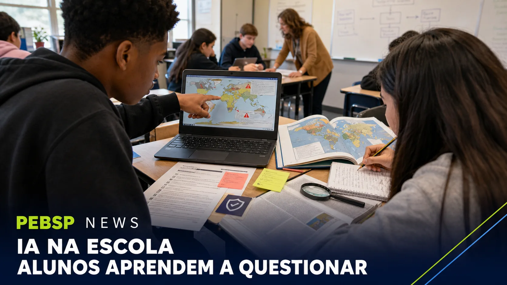 Escolas dos EUA adotam alfabetização em IA para ensinar alunos a reconhecer erros, vieses e riscos de privacidade em ferramentas como o ChatGPT.