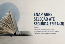 ENAP ABRE SELEÇÃO ATÉ SEGUNDA-FEIRA (31)