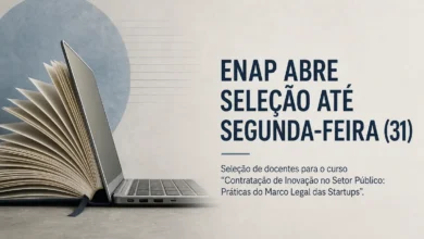 ENAP ABRE SELEÇÃO ATÉ SEGUNDA-FEIRA (31)