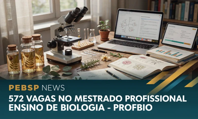 Edital PROFBIO 2027 inscrições abertas em 1º de setembro. Mestrado profissional do MEC para professores de Biologia da rede pública.