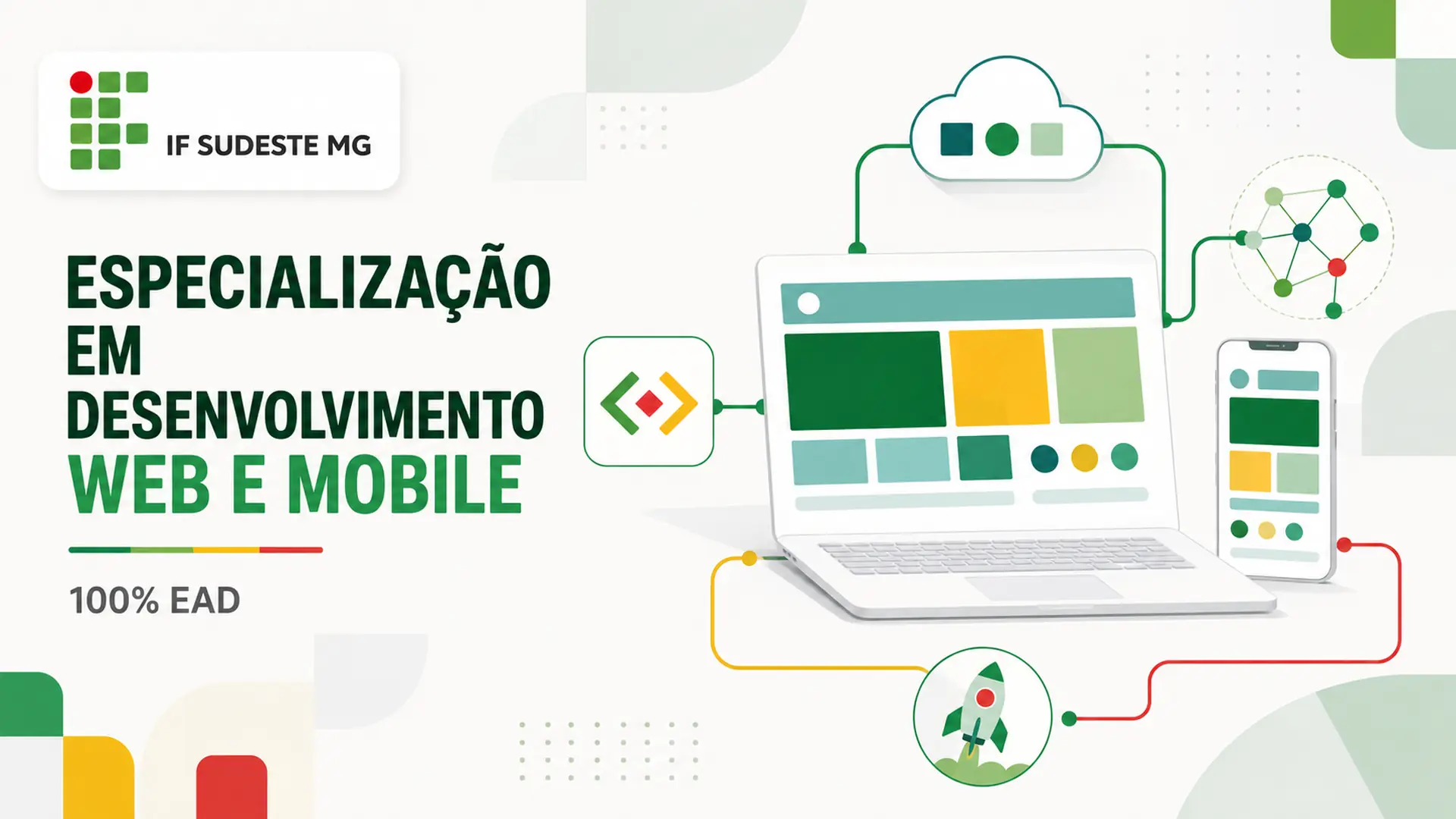 IF Sudeste MG abre Desenvolvimento Web e Mobile 100% à distância com 30 vagas O IF Sudeste MG (Instituto Federal de Educação, Ciência e Tecnologia do Sudeste de Minas Gerais) recebe inscrições para sua Especialização em Desenvolvimento Web e Mobile, curso de pós-graduação lato sensu oferecido totalmente a distância no campus Rio Pomba. O edital foi publicado em 21 de agosto de 2026, com 30 vagas disponíveis para o primeiro semestre de 2027. As inscrições estão abertas de 25 de agosto até 29 de setembro de 2026 pelo portal de inscrições. A especialização tem duração de 18 meses com carga horária total de 370 horas, estruturada em ambiente completamente digital. A taxa de inscrição é de R$ 60,00, com possibilidade de isenção para candidatos que cursaram todo o ensino médio em escola pública ou como bolsistas integrais em instituições privadas. A programa objetiva atualizar e instrumentalizar profissionais para participar de empreendimentos de software Web e Mobile voltados ao mercado de trabalho. O curso prepara especialistas capazes de construir sistemas de software web e mobile corretos, completos, seguros, amigáveis, com qualidade, fáceis de manter e de baixo custo financeiro. Além disso, os graduandos poderão gerenciar projetos de desenvolvimento de sistemas computacionais focados em Web e Mobile e prestar consultoria na concepção, desenvolvimento e suporte de sistemas correlatos. Vagas e requisitos Estão abertas 30 vagas no total, divididas entre duas modalidades: 24 vagas para ampla concorrência (Grupo A) e 6 vagas para ação afirmativa (Grupo B), destinadas a pretos, pardos, indígenas, quilombolas e pessoas com deficiência. Se não houver preenchimento das vagas reservadas no Grupo B, estas serão distribuídas aos candidatos do Grupo A, conforme a legislação federal. Para se inscrever, o candidato deve ser graduado em Ciência da Computação, Sistemas de Informação, Engenharia da Computação ou áreas afins dentro da grande área de Ciências Exatas e da Terra. Será necessário possuir documento de identificação com foto, CPF, e-mail ativo e conta no portal GOV.Br (https://www.gov.br/pt-br). Inscrições e documentação O processo de inscrição é 100% online via portal do candidato. Após criar login no GOV.Br, o candidato deverá preencher cadastro socioeconômico no portal de inscrição do IF Sudeste MG, confirmar os dados e submeter a documentação obrigatória em PDF (até 39 MB). A documentação exigida inclui: identificação com foto (RG, CNH, Carteira de Trabalho ou Passaporte); diploma de graduação (ou declaração de conclusão/colação de grau, devendo ser apresentado o diploma original até o fim do primeiro semestre letivo); e documentos comprobatórios de currículo, como certificados de formação acadêmica, experiência profissional, produção científica e técnica. O candidato poderá alterar os documentos enviados até o prazo limite de inscrição (29 de setembro de 2026). Após essa data, não serão aceitas alterações ou novos envios por qualquer outro meio. É responsabilidade exclusiva do candidato acompanhar todas as publicações e divulgações no site oficial do processo. Seleção e cronograma A seleção será realizada por análise de comprovações de currículo, eliminatória e classificatória, com pontuação máxima de 100 pontos. Os itens avaliados incluem formação acadêmica, cursos complementares, experiência profissional na área de Ciência da Computação, produção científica, apresentação de trabalhos e participação em iniciação científica e projetos de extensão. Os candidatos que atenderem aos requisitos mas não obtiverem pontuação curricular receberão nota 0,1 e permanecerão classificados. Em caso de empate, o critério de desempate será a idade (conforme Estatuto da Pessoa Idosa). Se houver empate na última vaga, todos os candidatos nessa condição serão convocados e o desempate ocorrerá no ato da matrícula. O cronograma inclui: divulgação do resultado provisório em 23 de novembro de 2026; período de recursos entre 24 e 25 de novembro; divulgação do resultado final em 16 de dezembro de 2026. O edital de matrícula será publicado posteriormente, com informações sobre datas, horários, documentos necessários e validação de requisitos para candidatos do Grupo B (pessoas com deficiência e candidatos de ações afirmativas étnico-raciais). Isenção de taxa Candidatos que comprovarem ter cursado integralmente o ensino médio em escola pública, ou como bolsista integral em instituição privada ou filantrópica, podem solicitar isenção da taxa de inscrição. Também têm direito à isenção candidatos que obtiveram certificado de conclusão com base no Encceja ou em exames de certificação de competência realizados por sistemas estaduais de ensino. O período para solicitação de isenção é de 25 de agosto a 4 de setembro de 2026, via portal de inscrição. A documentação deve incluir: formulário de requerimento preenchido e assinado; cópia da carteira de identidade com foto; e comprovação de estudos (histórico escolar ou declaração da instituição de ensino). O resultado provisório da isenção será divulgado em 11 de setembro, com período para recursos em 14 e 15 de setembro. O resultado definitivo será publicado em 18 de setembro. Informações complementares O edital completo está disponível no site do processo seletivo do IF Sudeste MG. Dúvidas podem ser encaminhadas aos campi informados no edital, através dos e-mails de atendimento listados no Anexo I do documento oficial. A especialização oferece metodologia 100% a distância, o que permite que profissionais de qualquer região do Brasil (e até do exterior) participem do programa. O enfoque em desenvolvimento web e mobile apresenta elevada demanda no mercado de trabalho, tanto em empresas consolidadas quanto em startups e empreendimentos inovadores. Leia também Especialização em Web and Mobile Development — Programas relacionados de pós-graduação EaD na área de tecnologia. Processo Seletivo de Pós-Graduação — Orientações gerais sobre inscrição em cursos de especialização e mestrado. Edital com Inscrição Aberta — Acompanhamento de oportunidades de educação continuada. Cursos EaD com Inscrições Abertas — Outras ofertas de educação a distância de instituições federais.