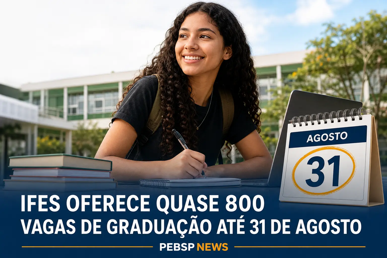 IFES OFERECE QUASE 800 VAGAS DE GRADUAÇÃO ATÉ 31 DE AGOSTO