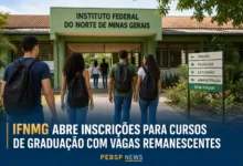 IFNMG ABRE INSCRIÇÕES PARA CURSOS DE GRADUAÇÃO COM VAGAS REMANESCENTES