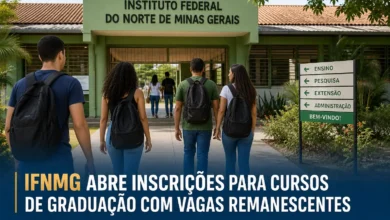 IFNMG ABRE INSCRIÇÕES PARA CURSOS DE GRADUAÇÃO COM VAGAS REMANESCENTES