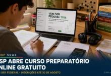 Curso preparatório gratuito do IFSP tem 40h, é 100% EAD e aceita candidatos a partir de 12 anos. Veja o edital do "Vem Ser Federal 2026".