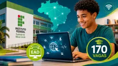 IFSudeste MG abre 170 vagas para o curso técnico EaD em Informática para Internet com inscrições até 31/08, sem taxas. Confira o edital!