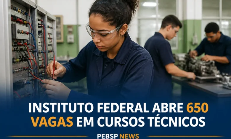 INSTITUTO FEDERAL ABRE 650 VAGAS EM CURSOS TÉCNICOS