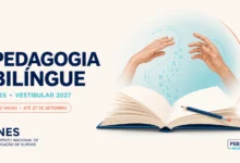 INES abre 60 vagas gratuitas em Pedagogia Bilíngue, com ingresso em 2027. Inscrições online seguem até 27 de setembro; veja provas e etapas.